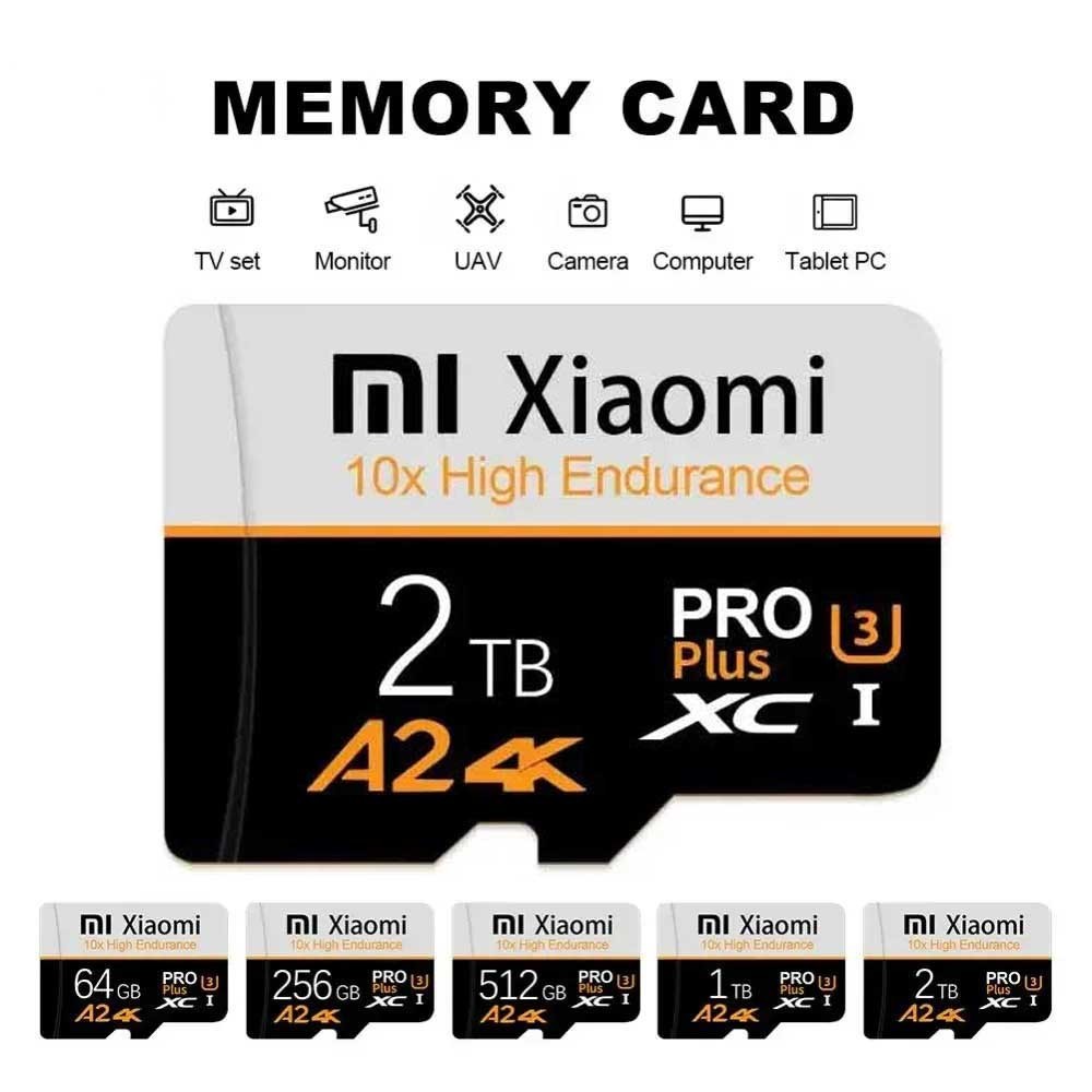 Cartão SD C10 De Alta Velocidade , 2TB , 1TB , 512GB , 128GB , De Memória Flash Micro Para Celular , Computador , Câmera