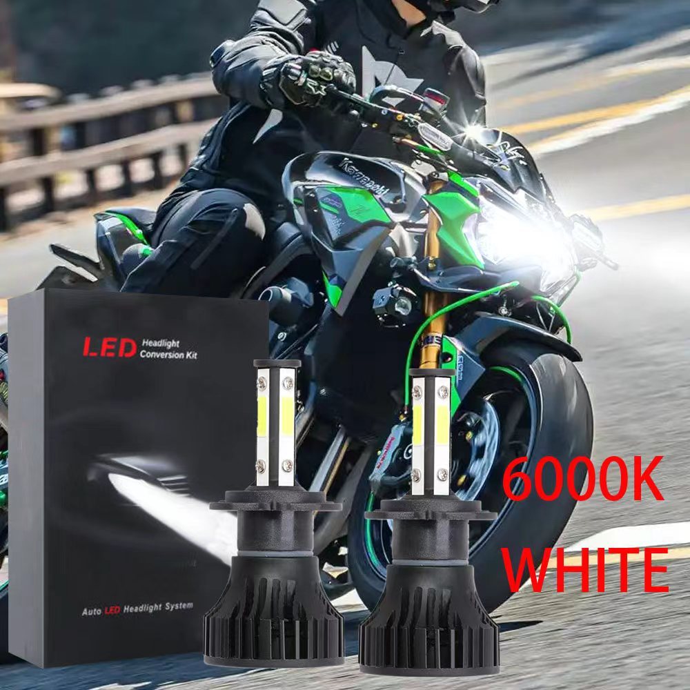 Para Kawasaki Z750 Z800 Z900 2011 2012-2015 (Lâmpada Principal)-2 Peças AV SFB SDB LED Kit De Conversão De Lâmpadas De F