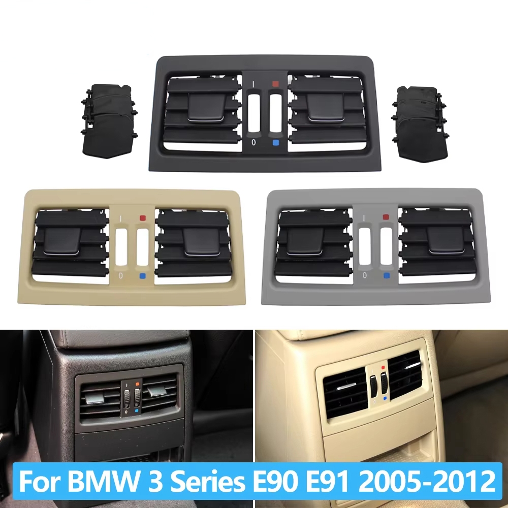 Console Central Traseiro Do Carro Aquecedor AC Ventilação Grade Painel De Ar Para BMW Série 3 E90 E91 2005-2012