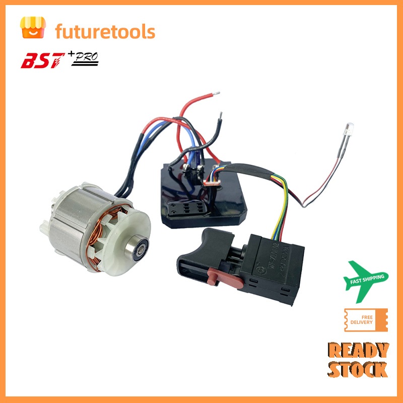 Conjunto De Motor Sem Escova Dc Usado Para Furadeira Elétrica Ou Lavadora De Carro 3820