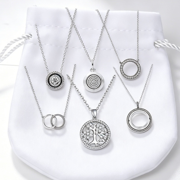 Corrente de clavícula de anel suave variedade S925, colar feminino Pavé Diamond Fashion, primeira escolha para presentes