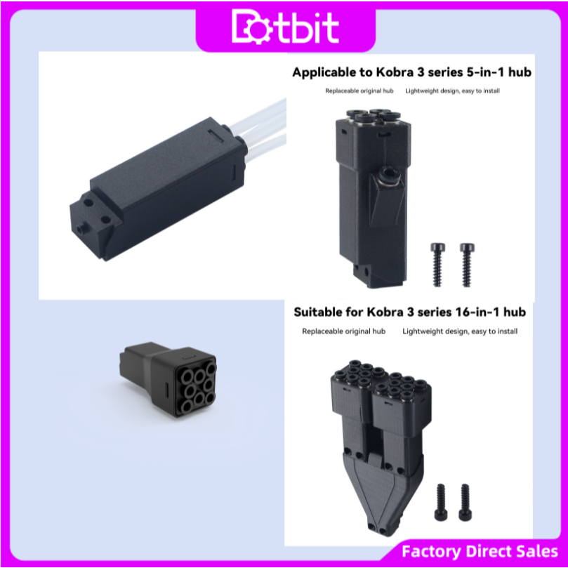 Para Anycubic Kobra 3 S1C Extrusora Filamento Hub 4/5/8/16 Em 1 Fusão Multidirecional , Fácil Configuração Acessórios De