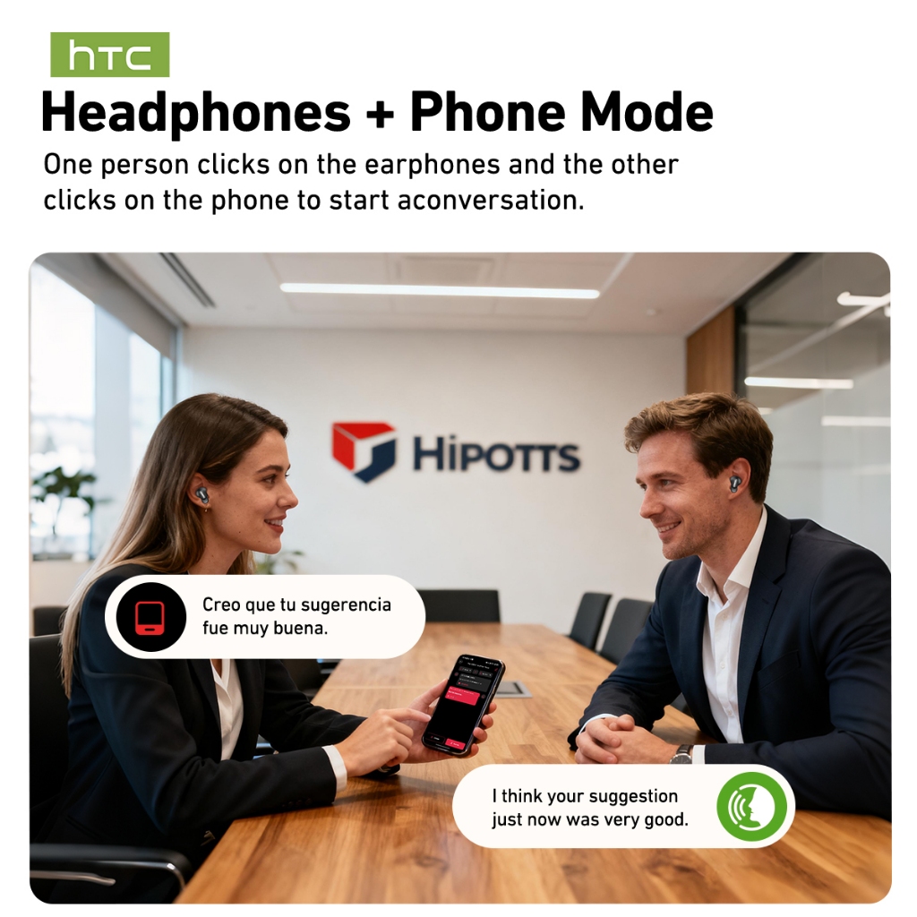 HTC NE79 Fone De Ouvido Bluetooth AI Tradução Sem Fio HiFi HD Chamada Redução De Ruído Emparelhamento Rápido Microfone · foto 2