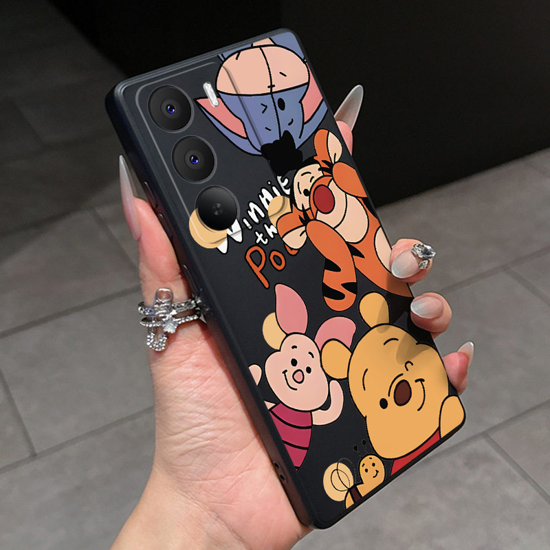 Capa realme C71 5G C75 C75x Winnie The Pooh Tigger De Silicone Líquido