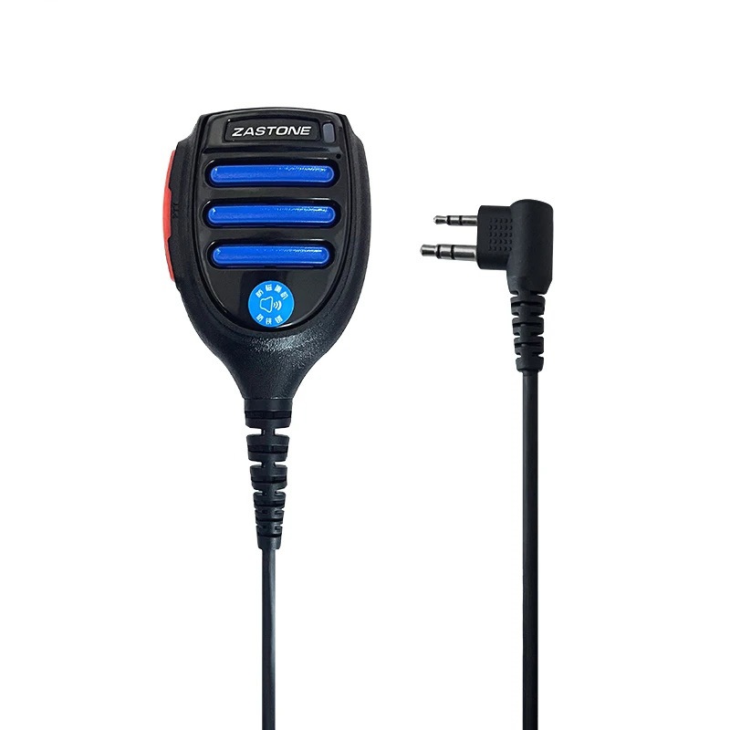 ZASTONE M9 Microfone Walkie Talkie Alto-Falante Estação De Polícia PTT TC Plug 2 Pinos Para HYT Hytera-500 TC600 TC700