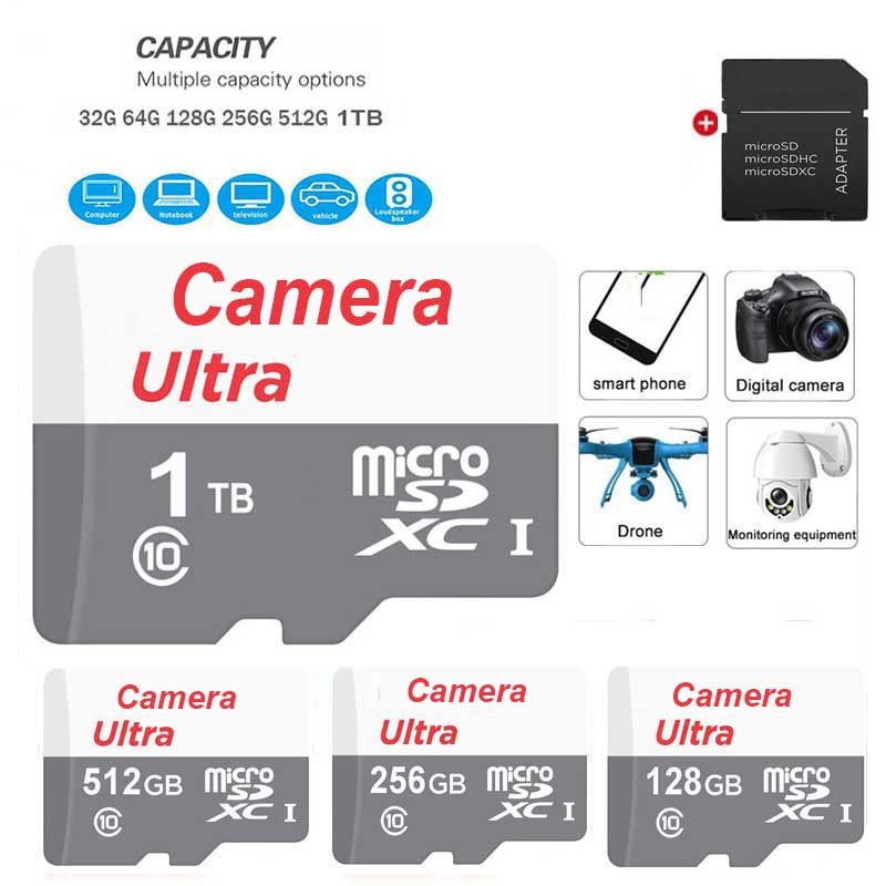 Cartão De Memória SD De 1 Tb 128 Gb 256 512 Transferência De Alta Velocidade Micro TF Portátil USB Memoria Para Drone Ta