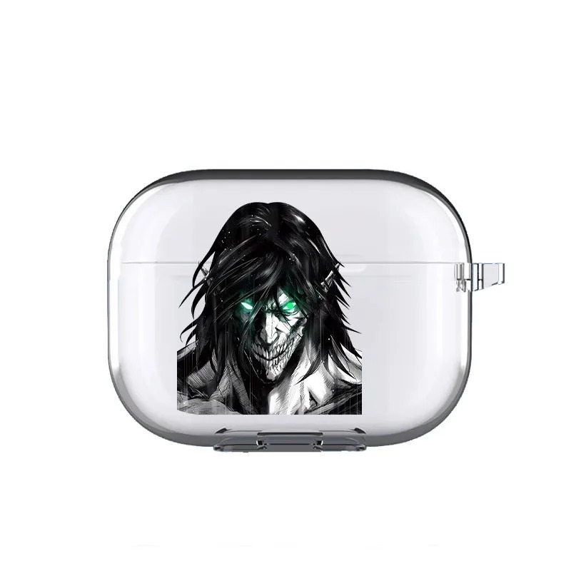 Japão Quente Anime Ataque Em Titã Caso Para Airpods4 pro 2 1 Casos Air pod Macio Claro TPU Fundas Coque