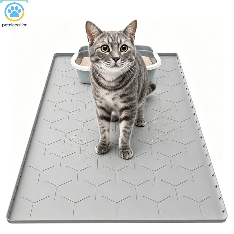 Almofada de Silicone para animais de estimação de 56 * 86 cm ・ Design à prova d'água ・ Adequado para caixa de areia para