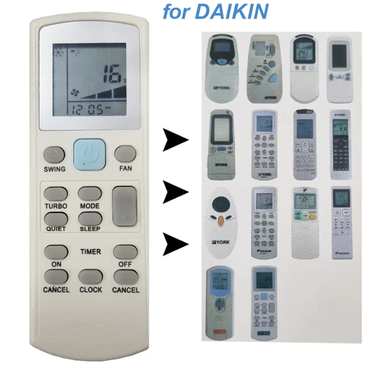 Controle Remoto De Ar Condicionado Universal YORK DAIKIN ACSON (ECGS01-i APGS02 ECGS01)