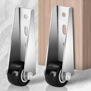 2 Peças Suporte De Rolo De Porta De Direção Montada Lateral Para Móveis Silenciosos Roda Móvel Com Parafusos Polia De A
