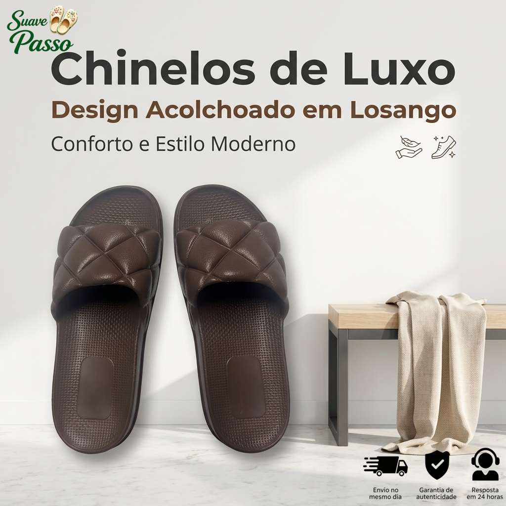 Chinelo Slide Confortável Macio Leve Antiderrapante Ideal para Casa e Dia EVA
