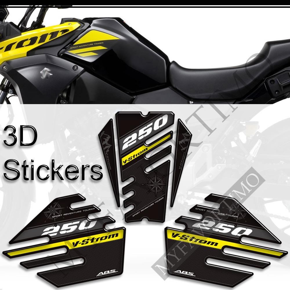 Para Suzuki V-STROM VSTROM DL 250 SX 250SX Aventura Motocicleta Tanque Almofada Apertos Kit De Óleo Combustível Gás Joel