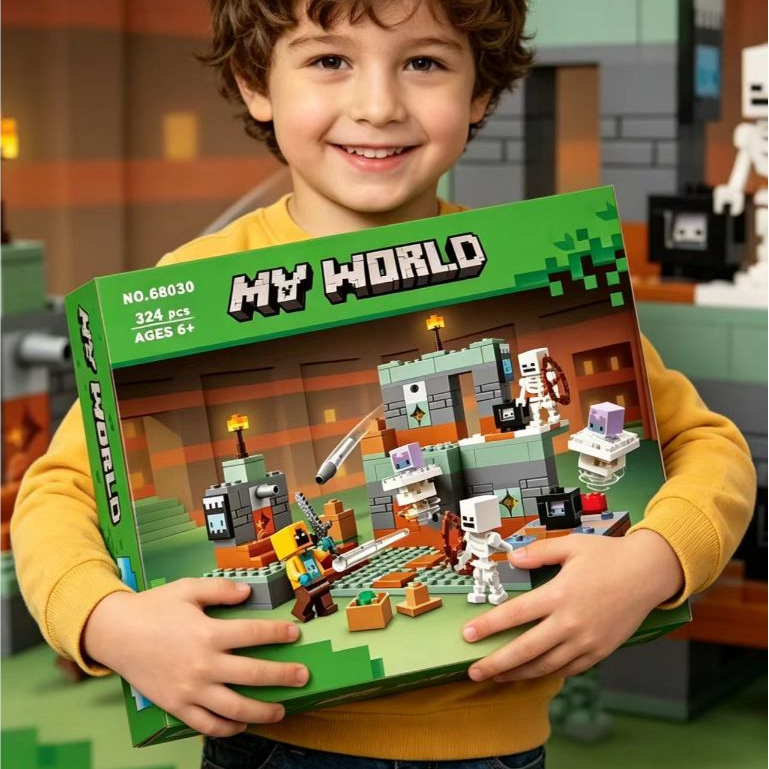 Câmara de teste menino montado bloco de construção brinquedo conjunto compatível série Lego presente aniversário