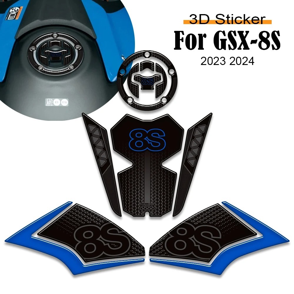 Para Suzuki GSX-8S GSX8S 8S 2023 2024 Acessórios Anti-Risco Proteção Adesivos Decalques Da Motocicleta Almofada Do Tanqu