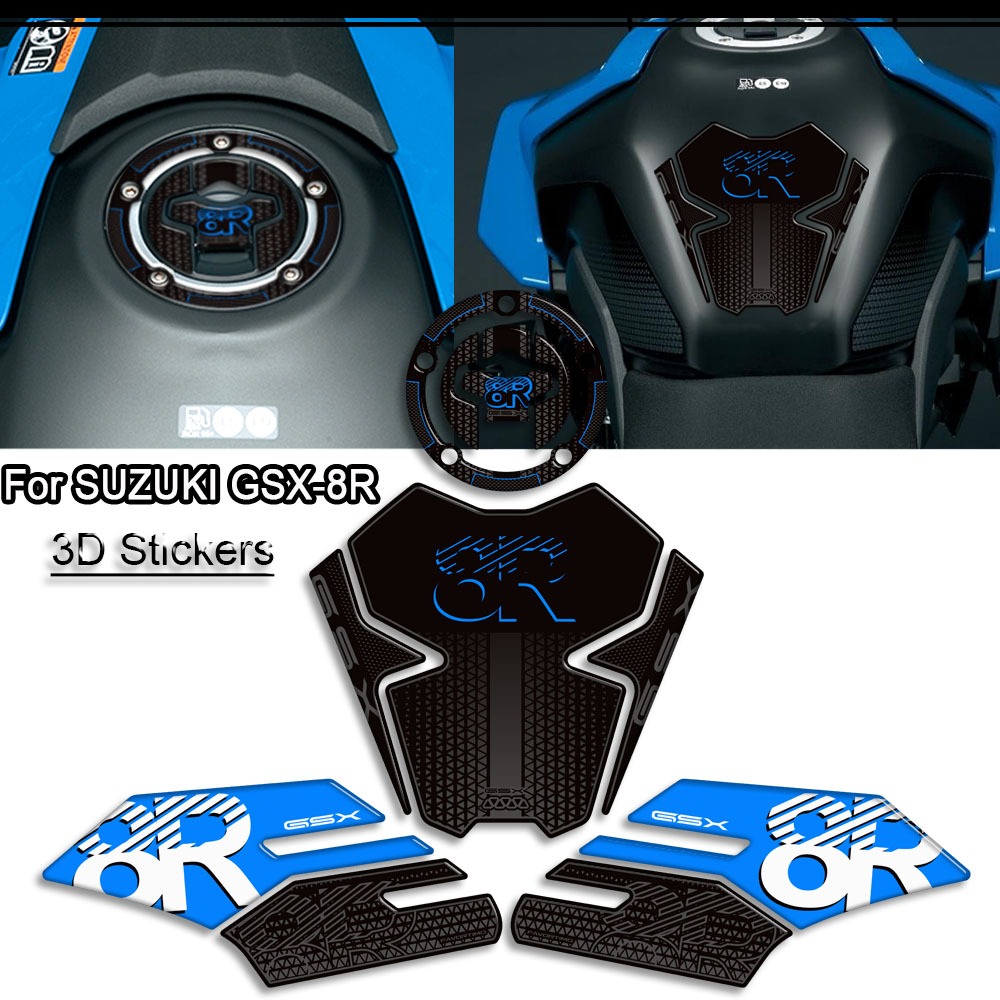 Para Suzuki GSX-8R 8R GSX8R Motocicleta 2024 2025 Tanque Almofada Apertos Laterais Kit De Óleo Combustível Gás Joelho Ca