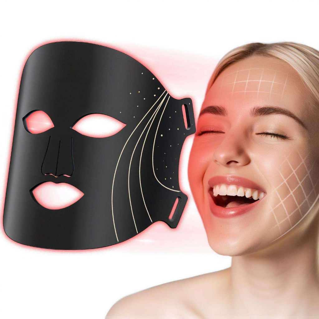 Preço 7 Cores Silicone LED Terapia Máscara Facial 2000mAh Recarregável Mão Remoto Wearable Vermelho Infravermelho
