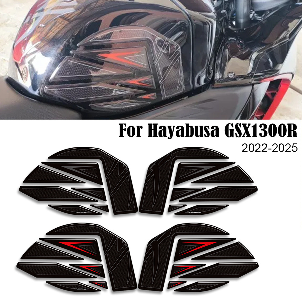 Adequado Para Suzuki Hayabusa GSX1300R GSX 1300R Tanque De Combustível Lateral Da Motocicleta , Tampa Do , kit Adesivo D