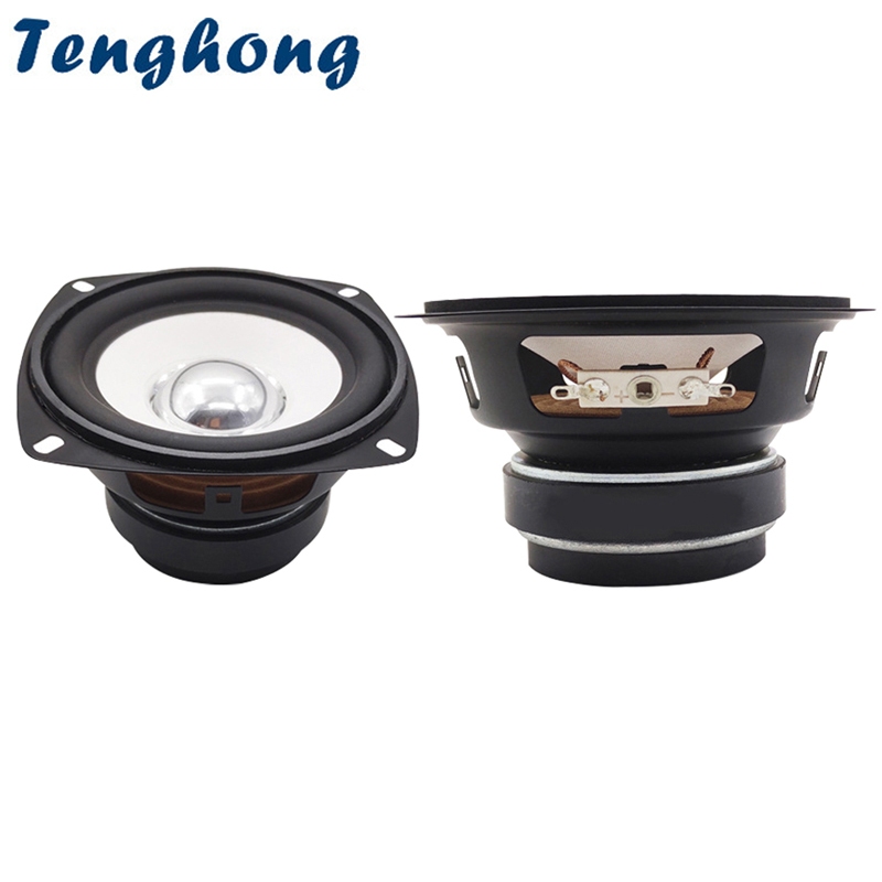Tenghong 2pcs 4 Polegada 105MM 6 Ohm 15W Driver De Alto-Falante De Gama Completa Multimídia Música Som De Home Theater