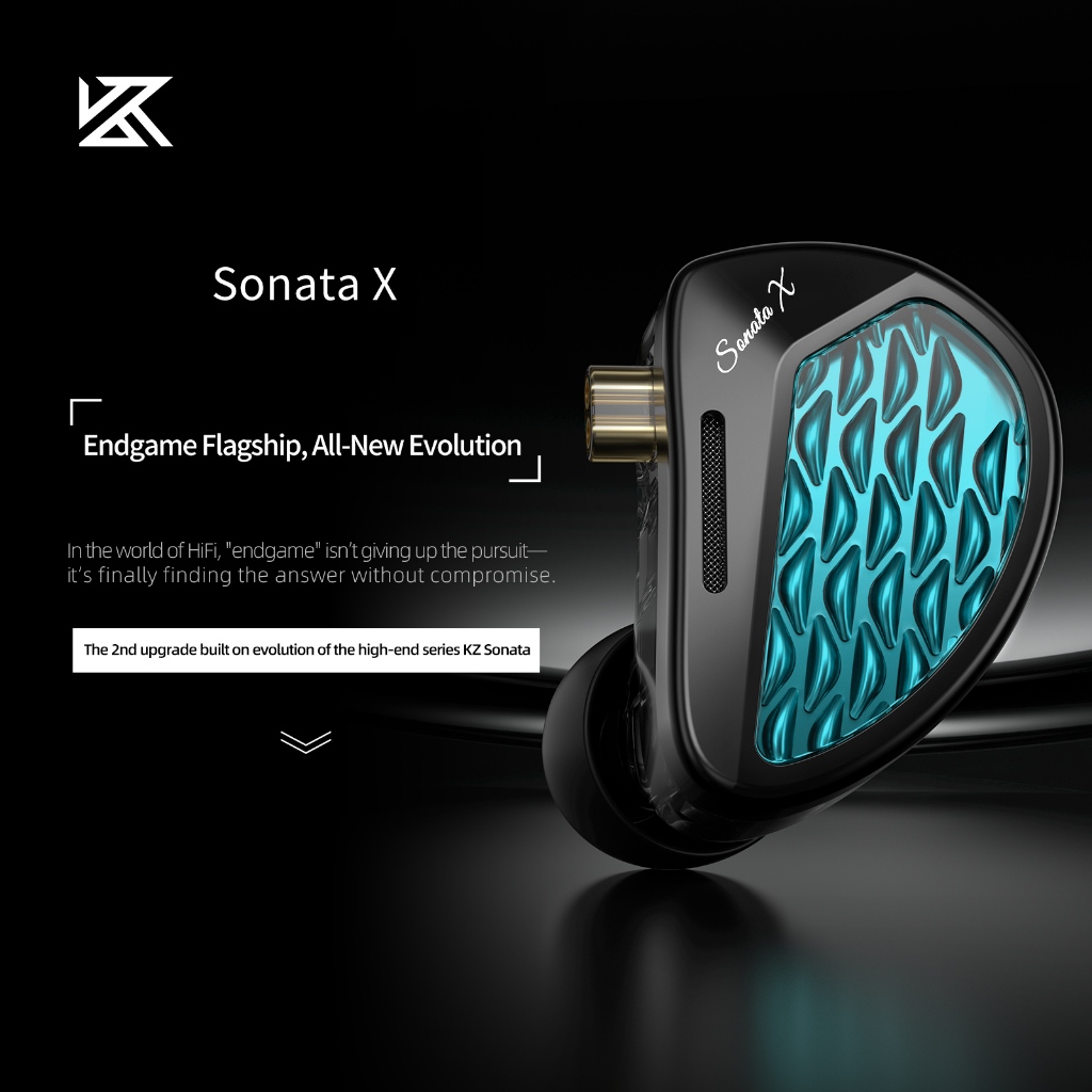 Monitor Intra-Auricular KZ Sonata X 14BA , Fones De Ouvido Com Fio HiFi 4 Interruptores De Afinação De Até 12 Timbres , — oferta na Shopee