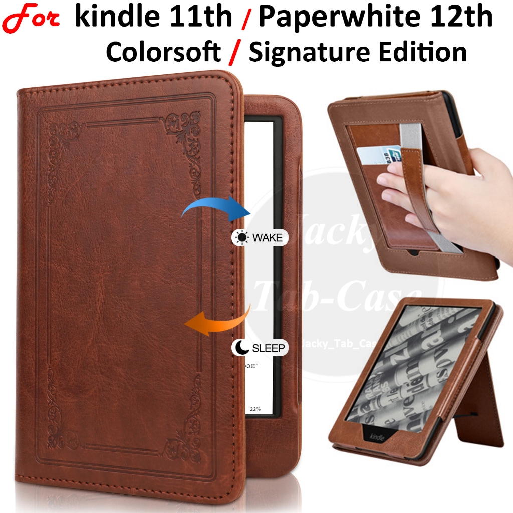 Para kindle 11th Paperwhite Gen12 Colorsoft 1a 12a Geração Signature Edition 7 6.8 6 Polegadas Capa Suporte Flip Caso