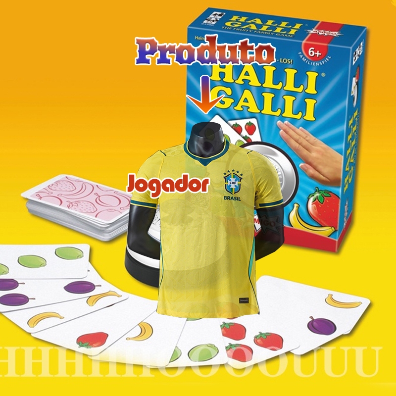 Jogo de Tabuleiro AMIGO Halli Galli on The Bell Complete Los! Jogo de Cartas para Crianças e Famílias IO0K