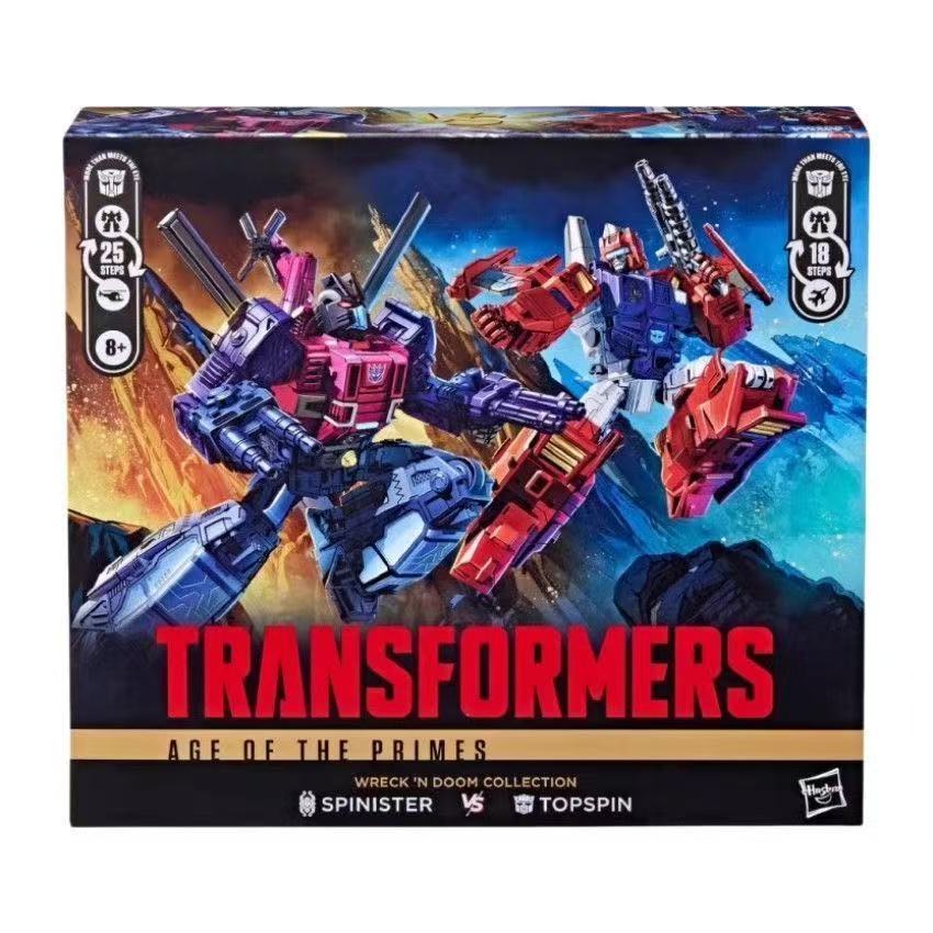 Hasbro Transformers Generations Seleciona Topspin De Classe De Luxo vs . Spinister – Era Dos Primes Wreckers Conjunto De