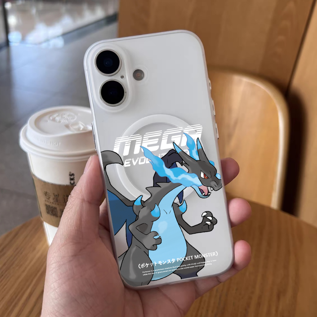 Mage Pokémon Charizard-X Samsung S26Ultra Capa Magnética Para Telefone Kyogre S25Ultra S24 + Carregamento Sem Fio À Prov