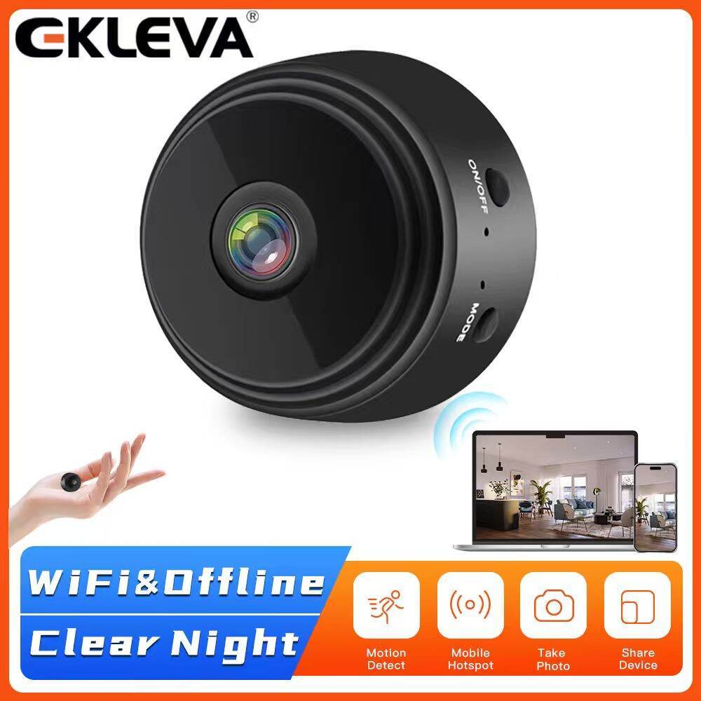 EKLEVA Mini Câmera 1080P HD IP WIFI Do Carro Filmadora Sem Fio Segurança Em Casa DVR Visão Noturna Detecção De Movimento