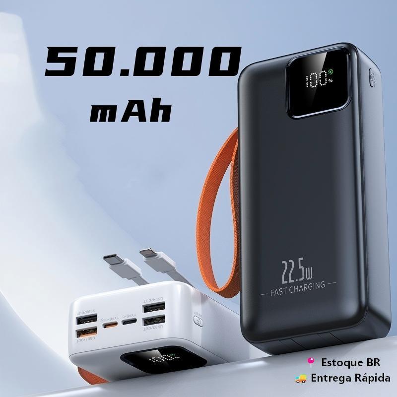 Carregador Portátil Grande Turbo 22.5W PD Carregamento Ultrarrápido