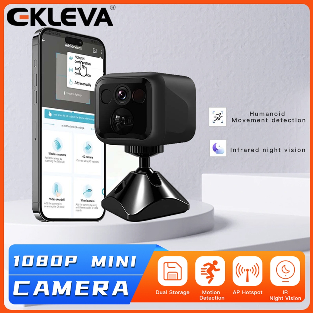 EKLEVA 1080P 2.4G WiFi Mini Câmera De Monitoramento Gravador De Vídeo Sem Fio Proteção De Segurança Casa Inteligente Voz
