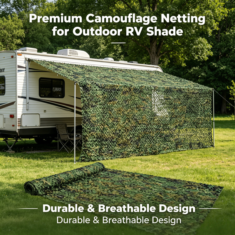 Rede tática de camuflagem de selva 150x200cm Rede de camuflagem de poliéster durável, adequada para caça, Camping, milit