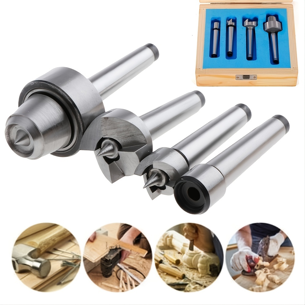 Conjunto de 4 peças para carpintaria Top MT1 MT2 Tipo Caixa de madeira requintada Armazenamento dedal de torno de alta p