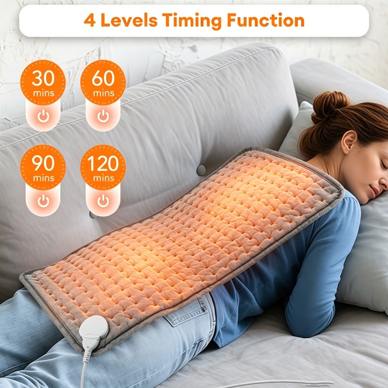 Cinto De Aquecimento Elétrico De Cintura , Almofada Para Costas , Almofadas Grandes De 30 * 60 Cm Alívio De Cólicas Musc