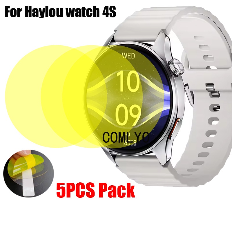 Para Haylou Watch 4S Protetor De Tela De Smartwatch Relógio Inteligente Capa Ultrafina HD TPU Filme