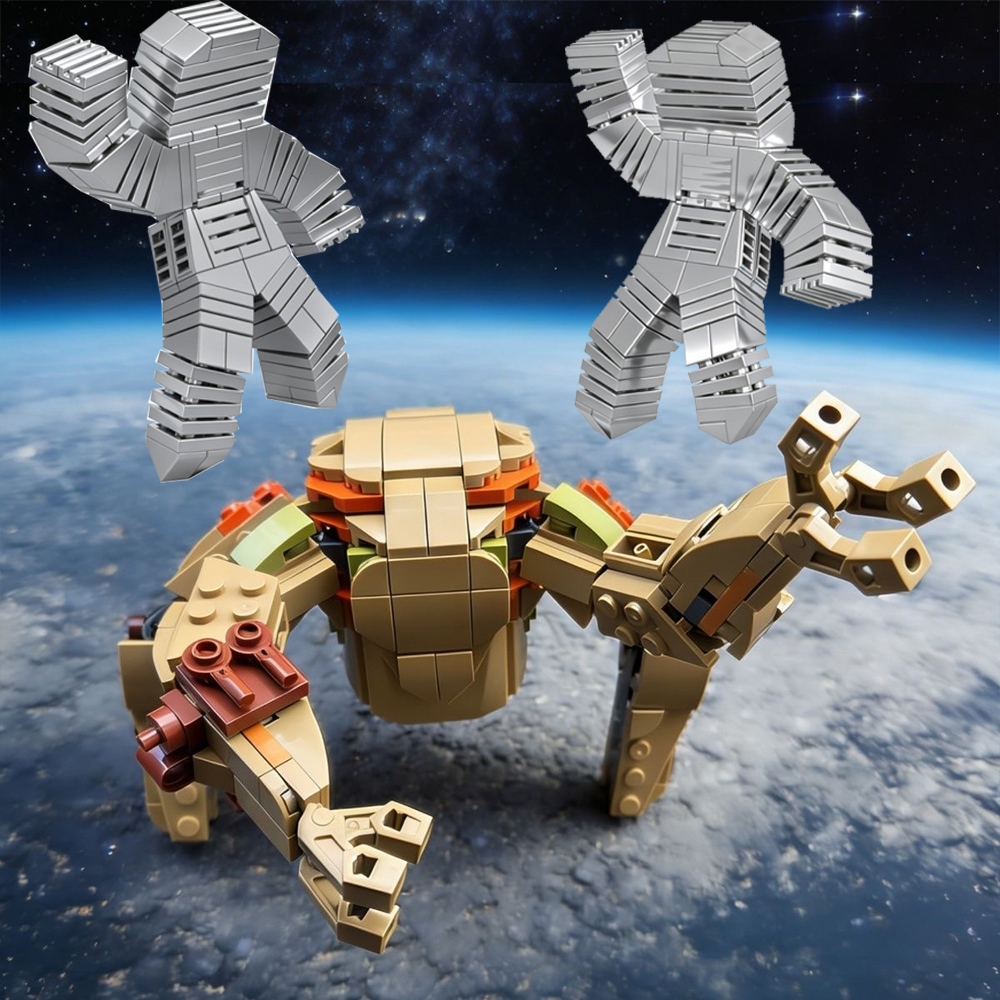 Projeto Hail Mary Inspirado Alien Engineer Blocos De Construção Filme Sci-Fi Rocky Action Figure Modelo Para Coleção De