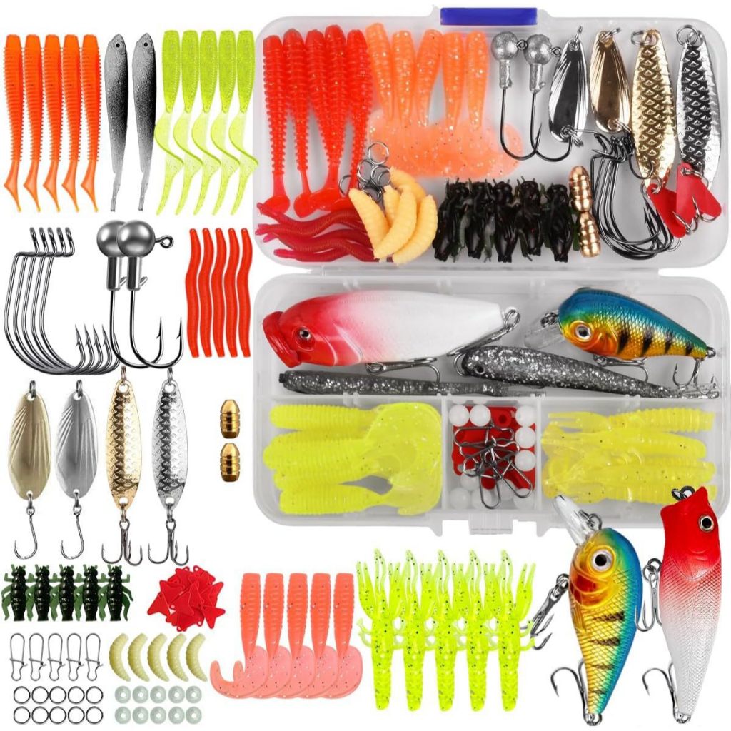 Kit 88 Iscas Artificiais - Iscas Realistas para Pesca de Truta e Peixes