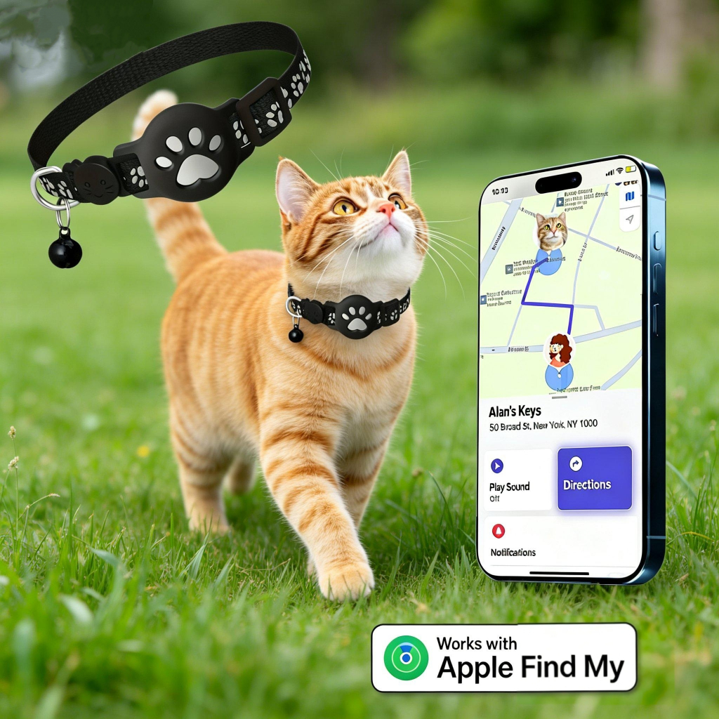 Rastreador Localização Para Gatos Sem Mensalidade Leve Impermeável iOS Android