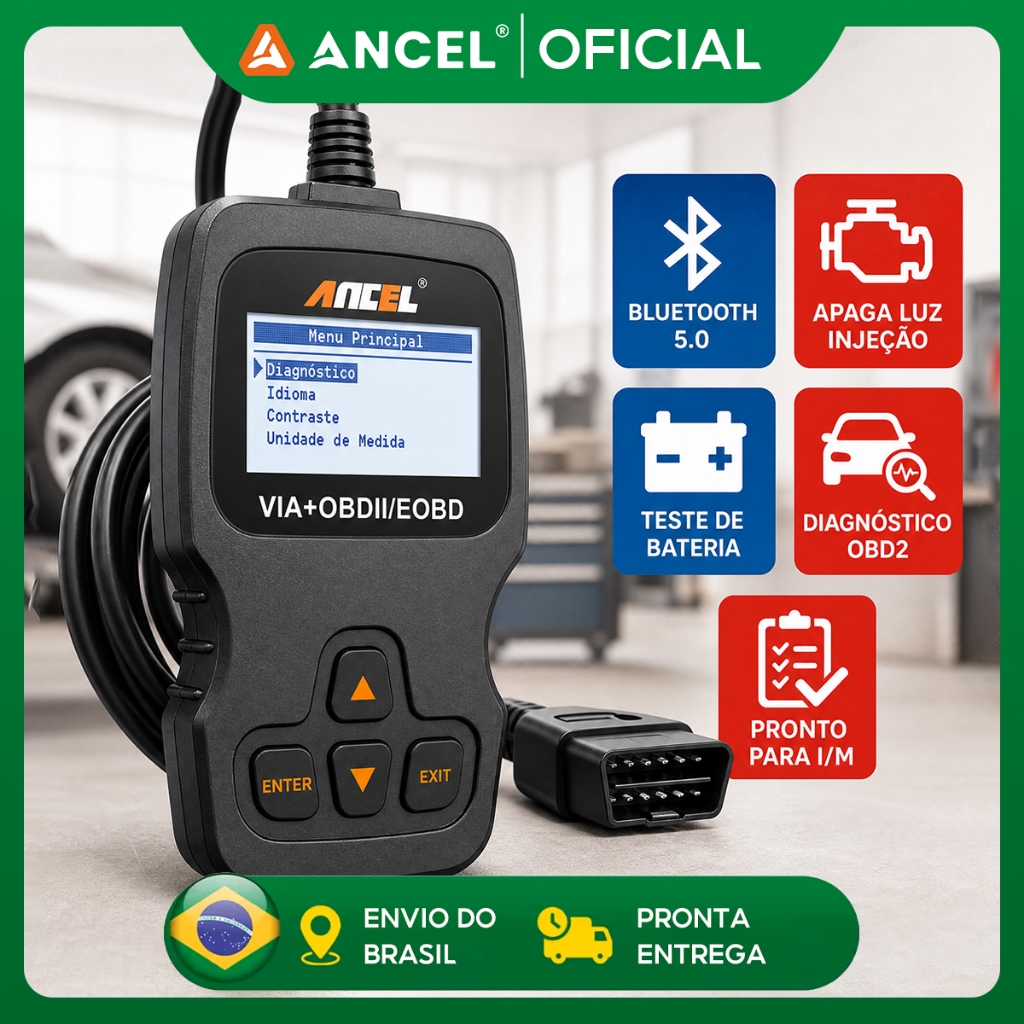 ANCEL AD310 Universal Obd2 Scanner De Carro Diagnóstico Odb2 Ferramenta De OBDII ECU Automotivo Automático