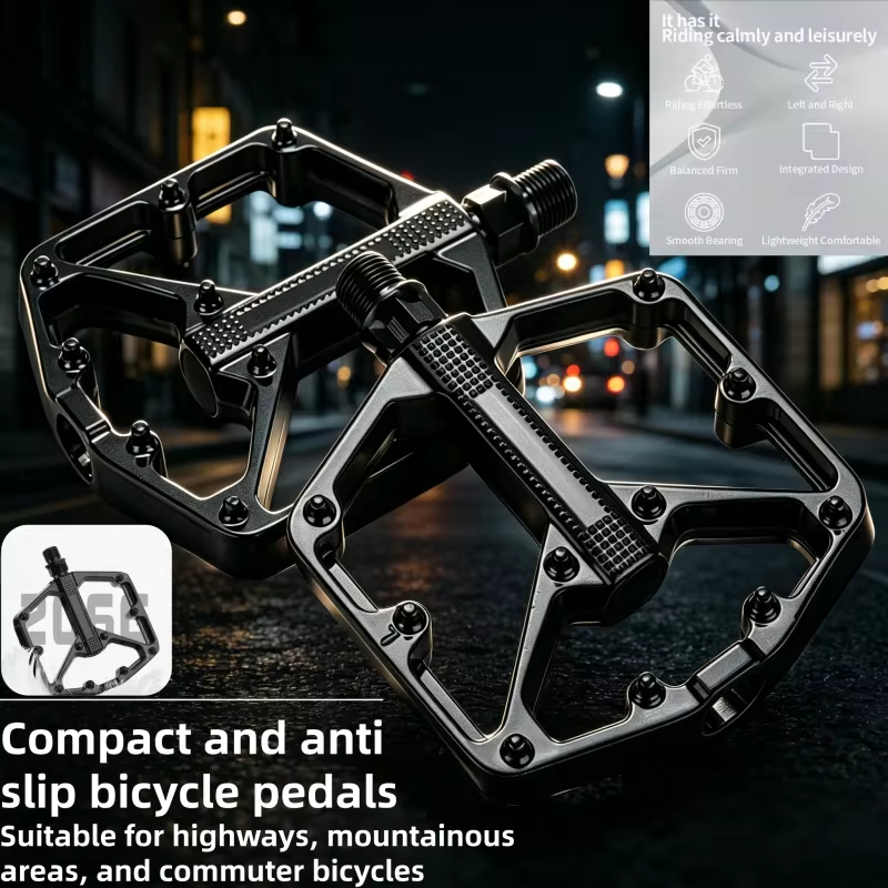 Pedal de bicicleta leve antiderrapante duplo DU rolamento plataforma pedal ciclismo bicicleta de estrada Aoyama acessóri