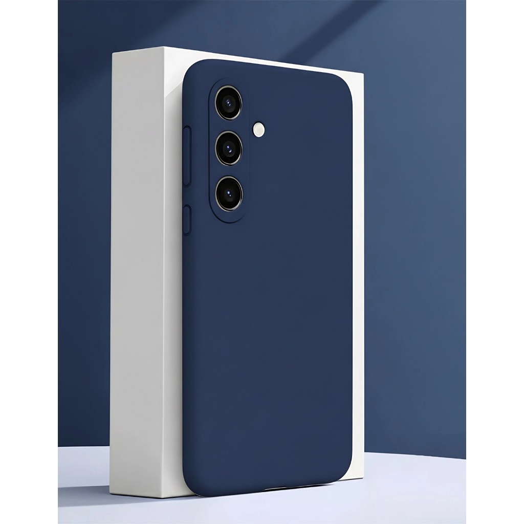 Samsung A51-A25 Full Range All-Inclusive Capa protetora para telefone Flanela de Silicone líquido Capa protetora resiste