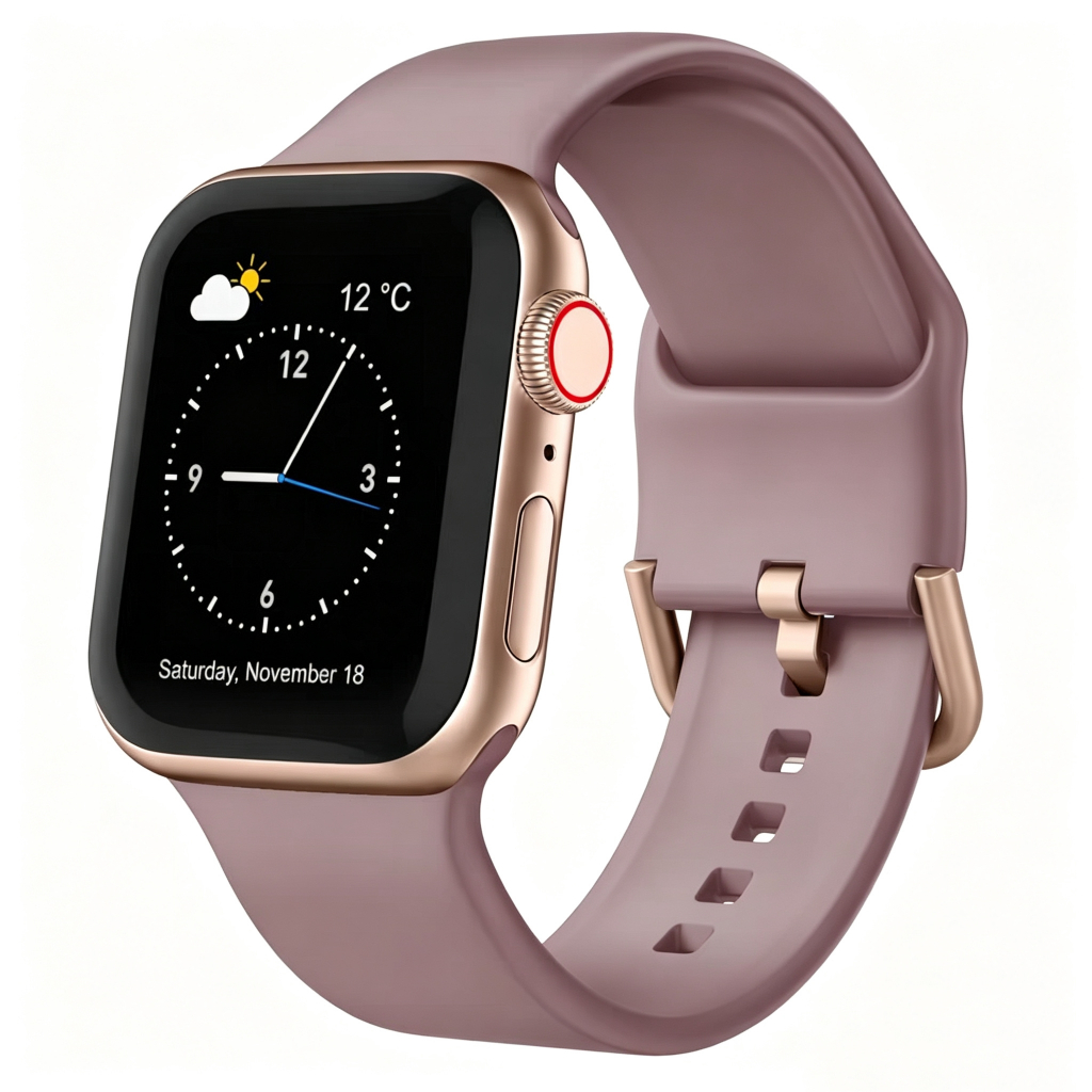Pulseira Esportiva De Silicone Para Apple Watch , Macia Feminina Série Ultra 11/10/9/8/7/6/5/4/3/2/1 SE 38mm 40mm 41mm 4
