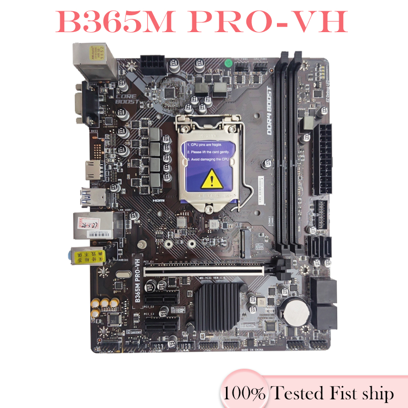 Para Placa-Mãe B365M PRO-VH 32GB HDMI LGA 1151 DDR4 Micro ATX B365 Testada Totalmente Funciona