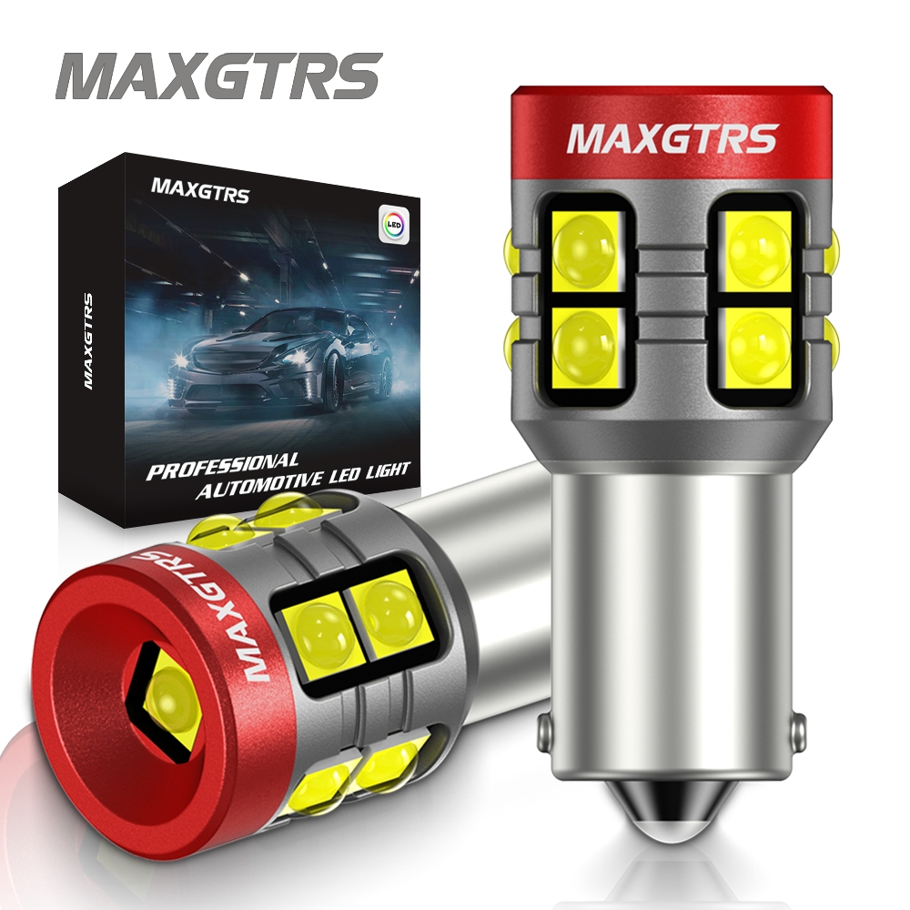 MAXGTRS 2x BA9S LED BAX9S H21W BAY9s 3030 Lâmpadas H6W T4W Canbus Porta Lateral Luzes De Cortesia Estacionamento Placa I