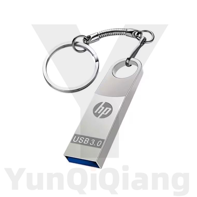 Anel De Suspensão HP De Metal Mini Flash Drive De Alta Velocidade Pendrive 1GB 2GB 4GB 8GB 16GB 32GB 64GB 128GB 2TB USB