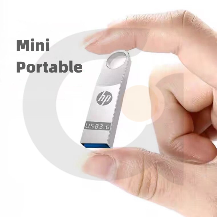 Metal HP Anel De Suspensão Flash Drive Pen De Alta Velocidade USB 3.0 1GB 2GB 4GB 8GB 16GB 32GB 64GB 128GB 2TB Pendrive