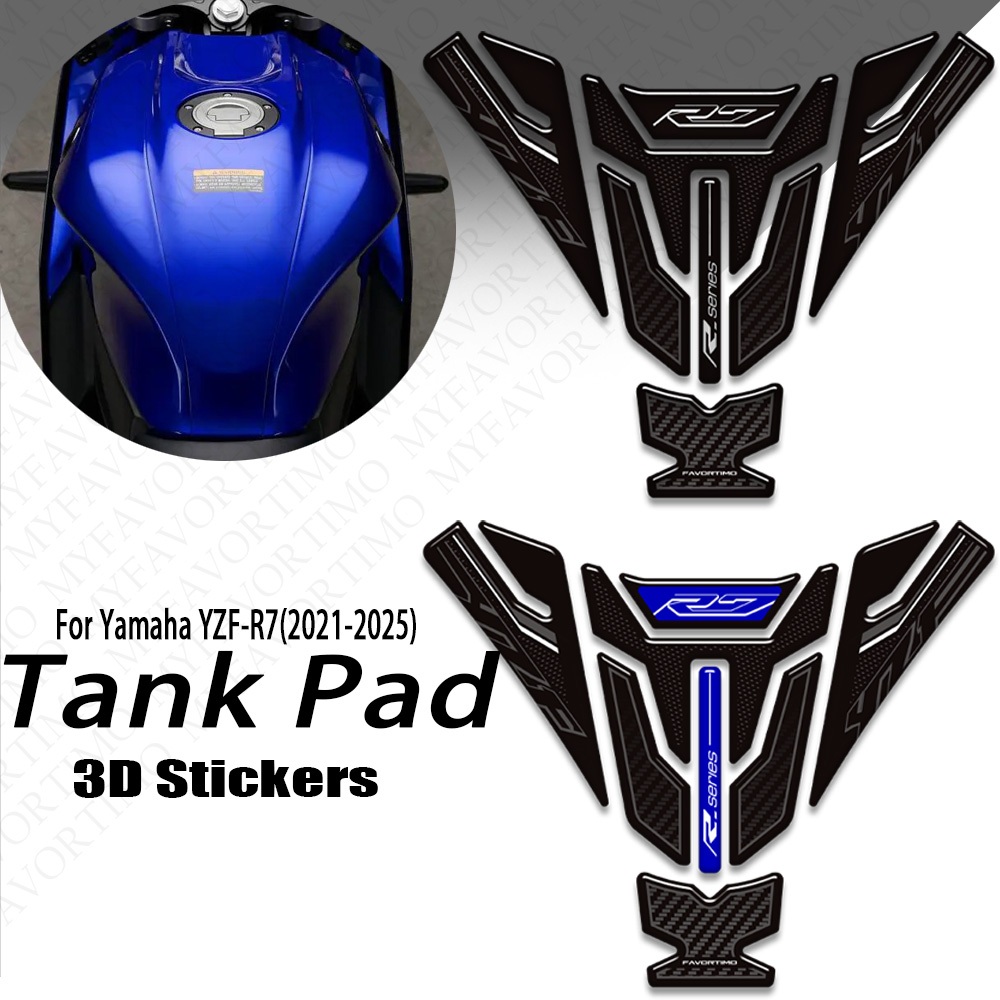 Motocicleta Para Yamaha YZF-R7 YZFR7 R7 Tanque Almofada TankPad Tampa Apertos Kit De Combustível Gás Joelho Adesivos Dec