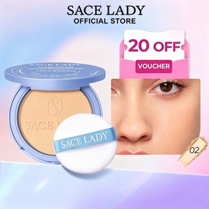 Pó Compacto SACE LADY Controle De Óleo Maquilhagem De Longa Duração Pó solto