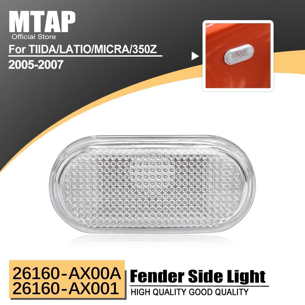 Luz Lateral Do Pára-Choque Para Nissan Tiida/Latio C11/350Z/Navara D40/Pathfinder/Grand Livina Carro Fender Trun Sinal L