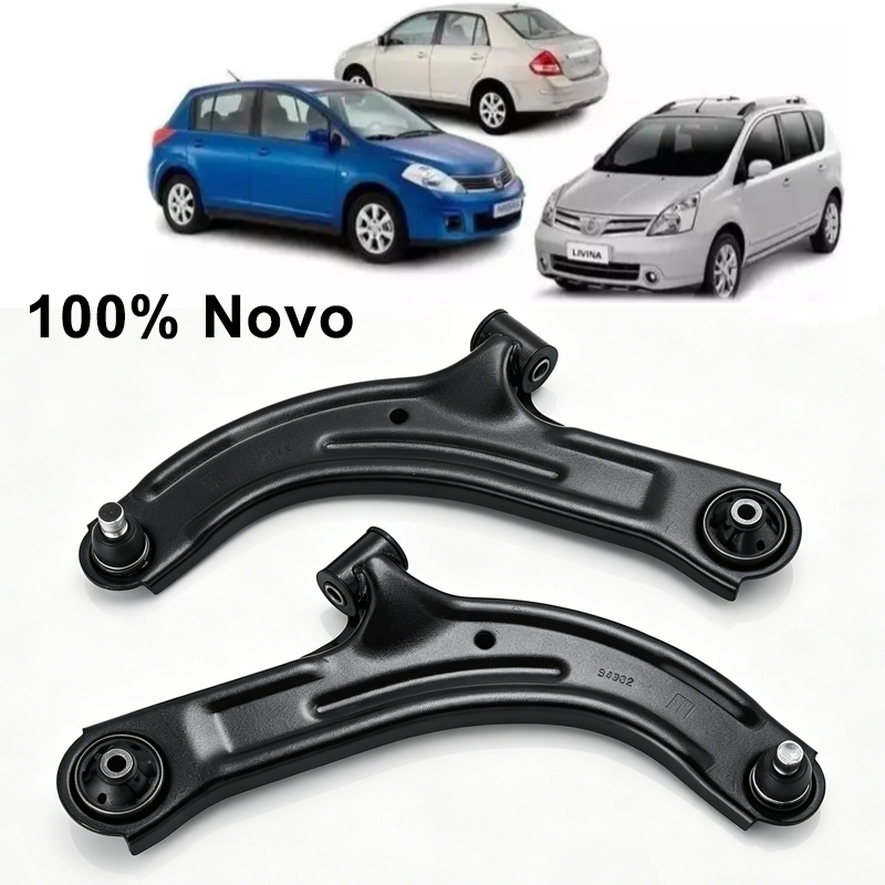 Par Bandeja Balança Dianteira Nissan Livina E Tiida C/ Pivô , 100% Novo