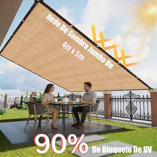 Tela Sombreamento 90% para Garagem e Piscina, Proteção UV e Instalação Rápida - 3x2 até 5x4m